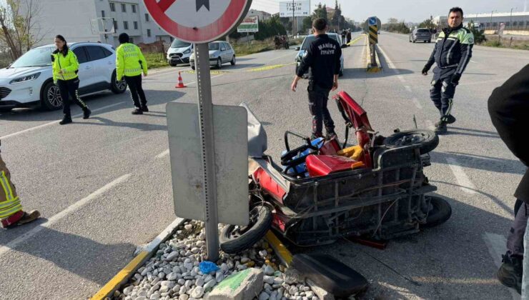 Akhisar karayolunda feci kaza: 1 ölü