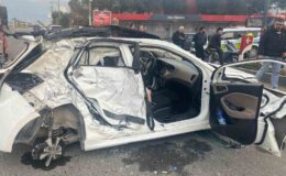 Turgutlu’da yolcu otobüsü ile otomobil çarpıştı: 3 yaralı